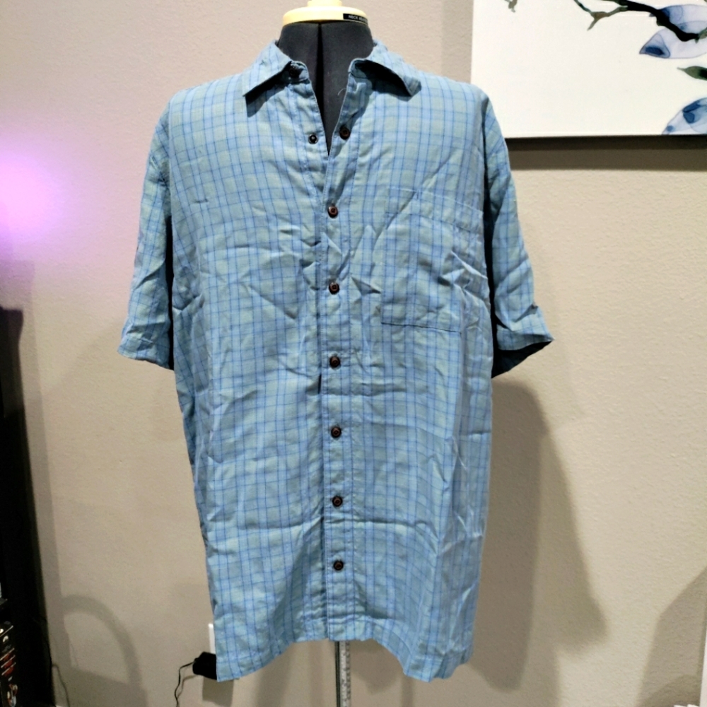 5.11 Tactical Series Blue Snap Front  Shirt Men's Size Medium